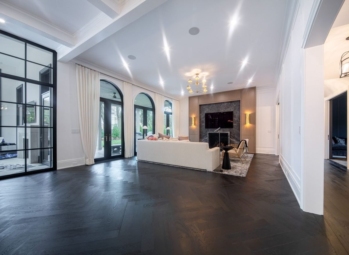 Completed oak floor