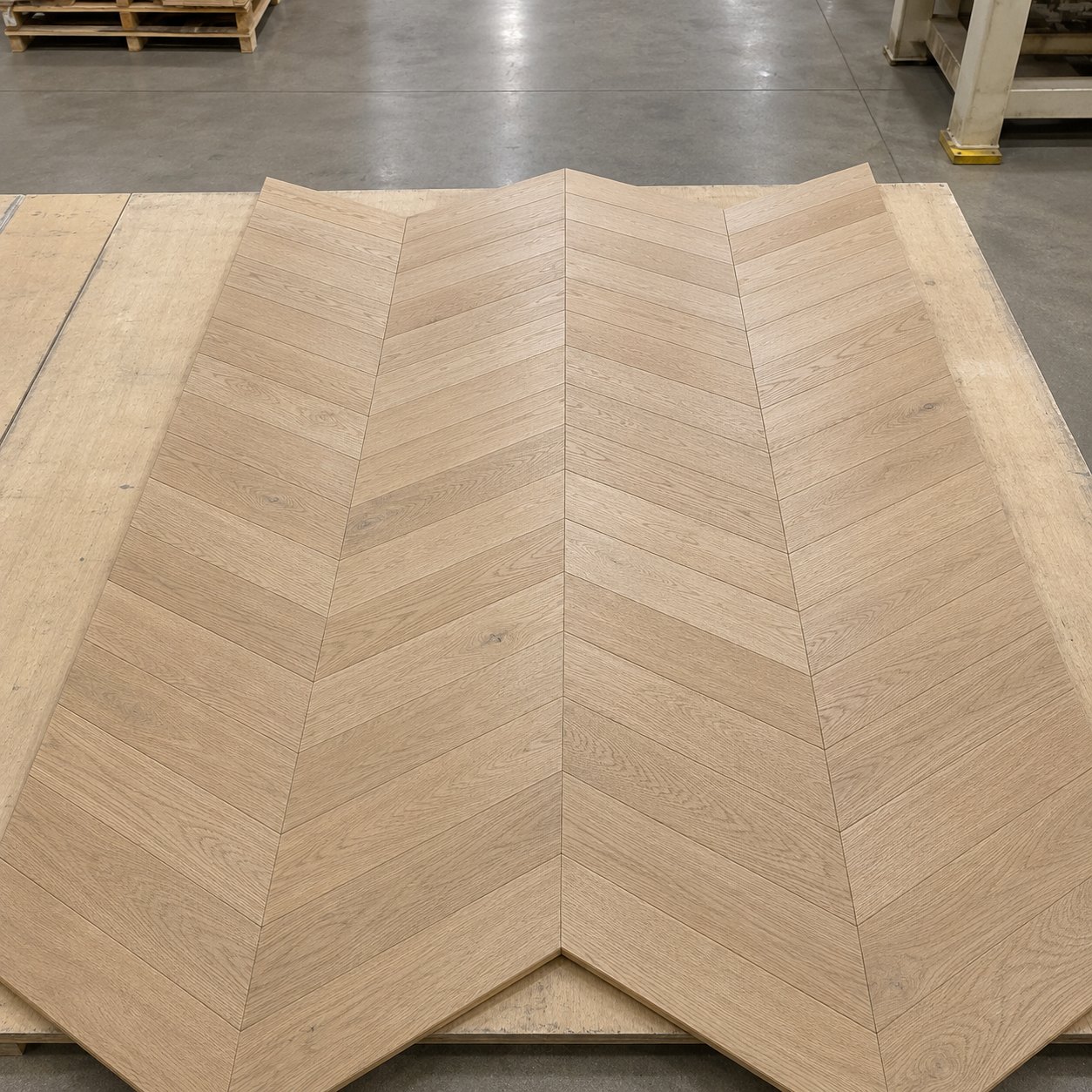 Oak flooring, Chevron