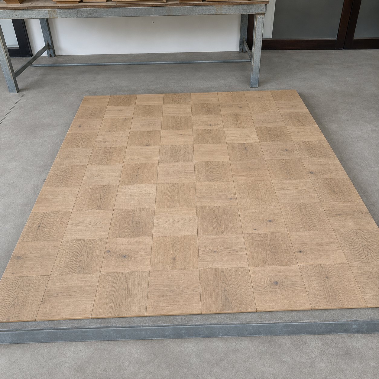 Oak flooring, Basket weave