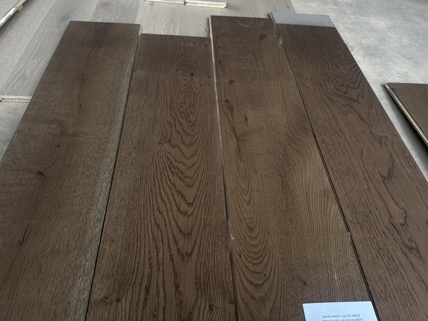 Oak flooring, Plank